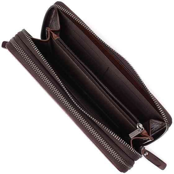 Чоловічий клатч із натуральної шкіри Vintage 23064 Коричневий Київ
