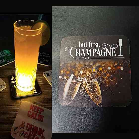 Підставки під келих зі світлодіодною підсвіткою SATISLIGHT 4 шт Луцк