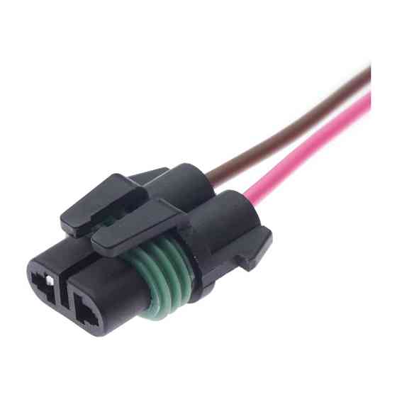 Роз'єм конектор с проводом, 2-кон., Автолампа Н8, Н, Н27 Угл, APTIV (Delphi) Toyota, Багато марок 47409 Київ