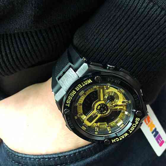 Тактичний військовий годинник для ЗСУ SKMEI 2101BKGD, Чоловічий KB-336 тактичний годинник Київ