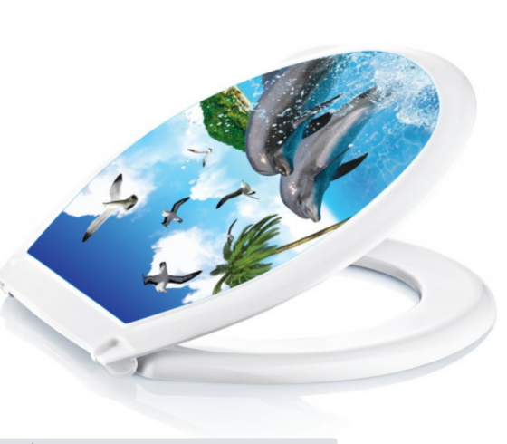 Кришка для унітазу з малюнком "Desing" BA-410 ELIF Житомир