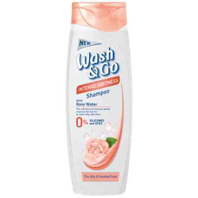 Шампунь Wash&Go с розовой водой для сухих и поврежденных волос 200 мл (8008970051116) Винница