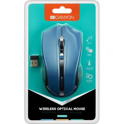 Мышка Canyon MW-5 Wireless Blue-Black (CNE-CMSW05BL) Винница - изображение 4