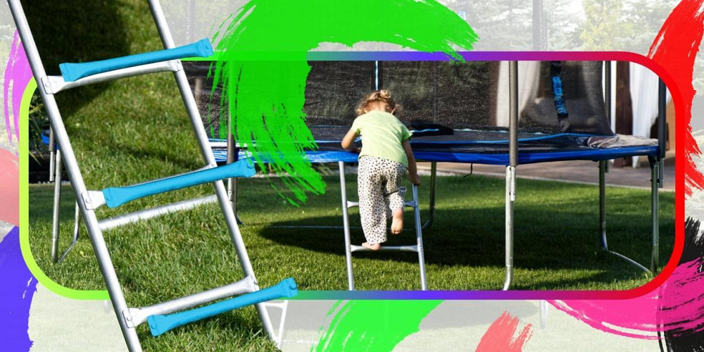 Батут THUNDER OUTSIDE PRO з зовнішньою сіткою 8 футів 244 см чорно-рожевий Київ - фото 4