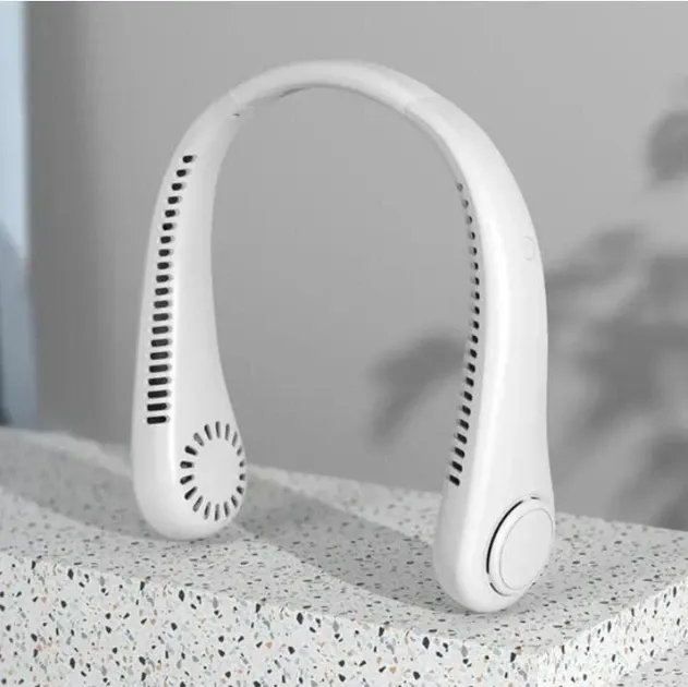 Портативний акумуляторний вентилятор на шию Neck Fan Х5, безлопатевий USB вентилятор для прогулянок і спорту Одеса - фото 10