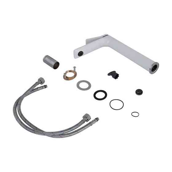 Смеситель для раковины Qtap Presto QTPRE269CRW45577 (k35), однорычажный, высокий, Chrome/White Харьков