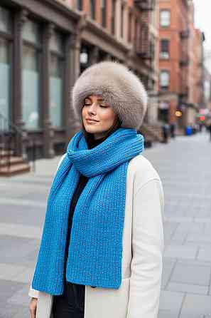 Шапка меховая женская кубанка Шарлотта Светлый Соболь Харьков