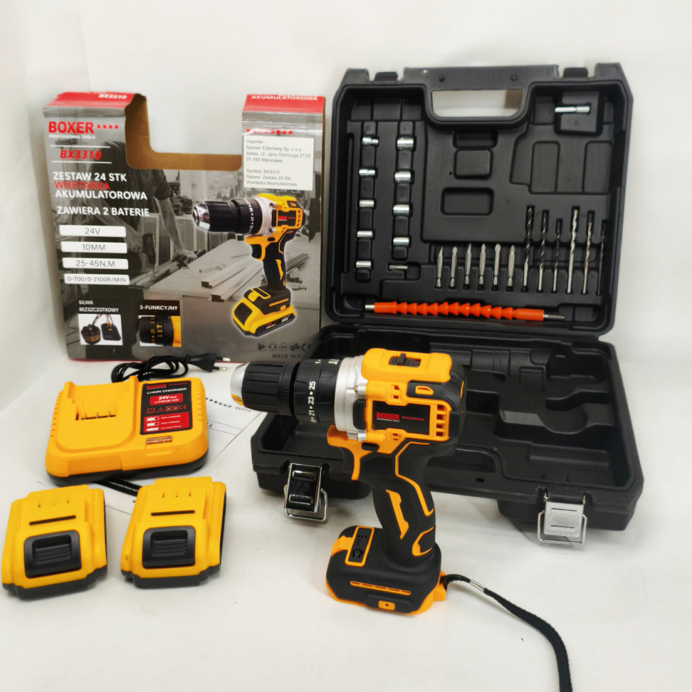 Профессиональная электрическая отвертка, Шуруповерт с битами и сверлами, Шуруповерт с кейсом DX-39 Львов - изображение 3