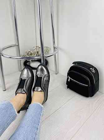 SOTHBY'S Сліпони жіночі Sothby 's C-538 срібло (весна-осінь, шкіра натуральна) (3374)38р. Коломыя