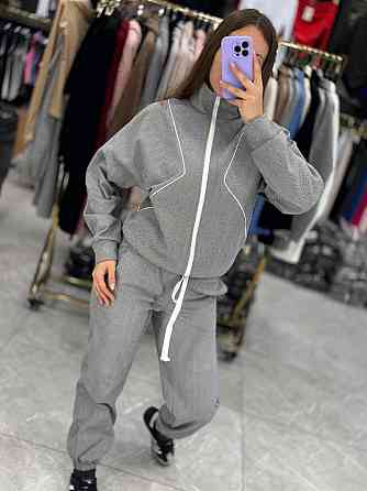 Стильний жіночий повсякденний костюм Кашемір на вовняній основі. Сірий, 46/48 Одеса