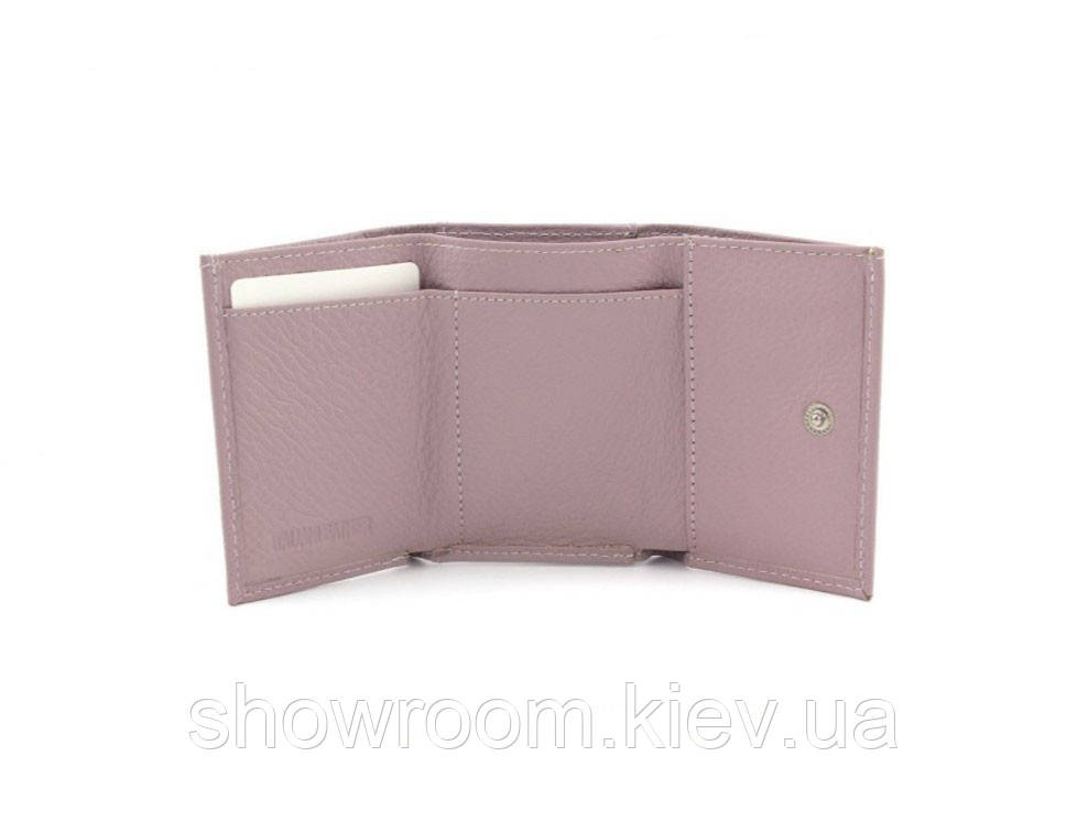 Недорогий жіночий шкіряний гаманець (4401) світло-фіолетовий Київ - фото 3
