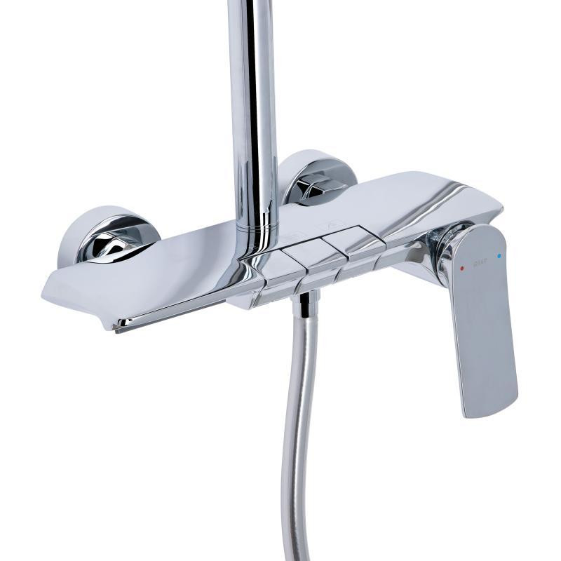 Душевая система из латуни Qtap Slavonice на три потребителя (с изливом) QTSLA111CRM45904 Chrome Харьков - изображение 3