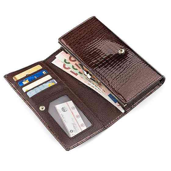 Кошелек женский ST Leather 18427 (S8001A) вместительный Коричневый Киев