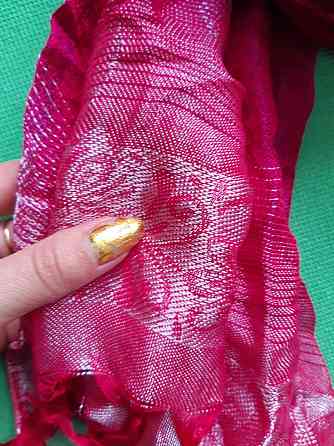 Шарф малиновый женский - размер шарфа приблизительно 160*60см, 100% полиэстер Киев