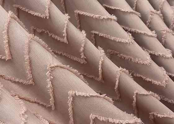 Комплект штор VR-Textil Лен Букле № 1811ш Пудровый 150х295 см 2 шт (33-0787) Киев