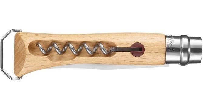 Кухонный Нож складной с штопором и открывалкой Opinel No.10 