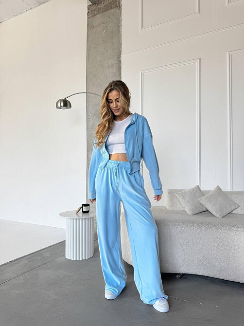 Жіночий повсякденний костюм двійка: кофта і штани велюр Одеса - фото 7