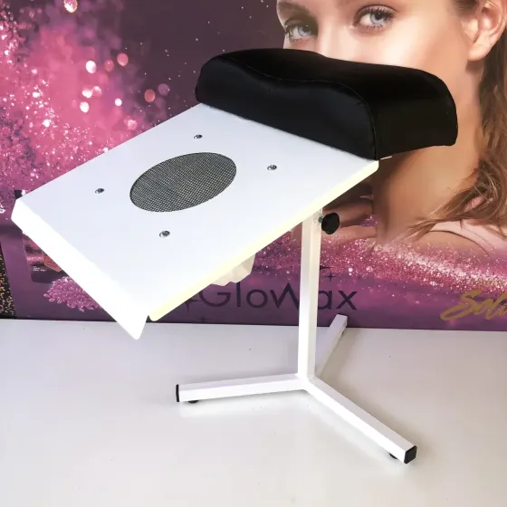 Вытяжка для педикюра с подставкой-треной, мощностью 80 Вт, 100 киловатт. Черная Киев