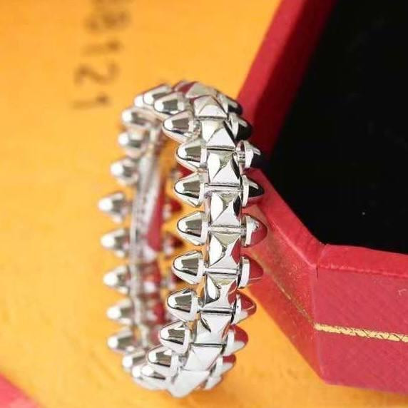 Cartier кольцо зубчики покрытие белым золотом / Картье кольцо с зубчиками белое Одесса - изображение 1