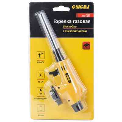 Газовый паяльник Sigma с пьезоподжигом (2901371) Винница