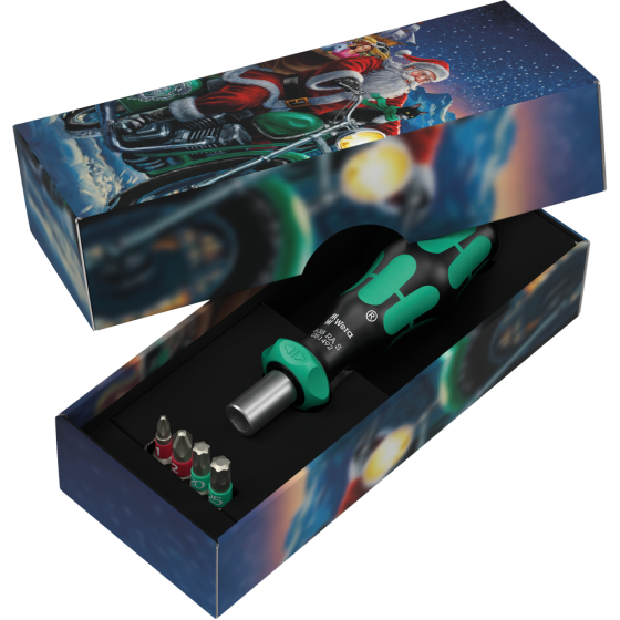 Трещеточная отвертка-битодержатель 1/4