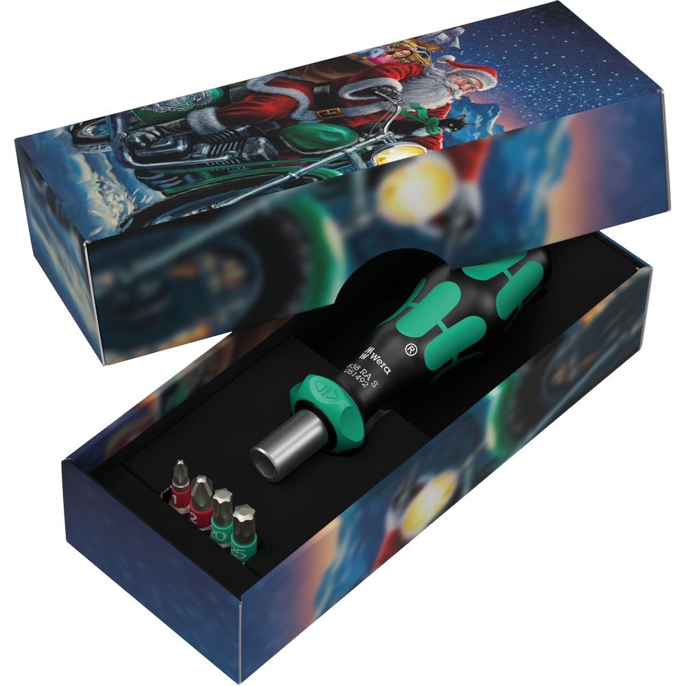 Трещеточная отвертка-битодержатель 1/4