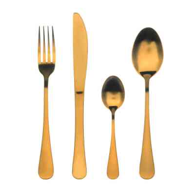 Набір столових приборів Bergner Munich gold matt 24 предмета (BG-5134-GD) Вінниця