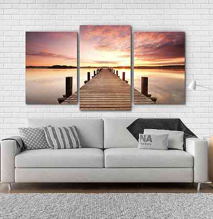 Модульная картина Природа Мост (53x100см)  Art-200_3 Киев