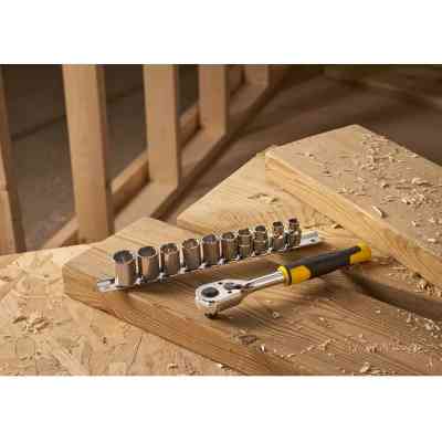 Набор головок Stanley торцевых 3/8" 10 шт. с трещеткой (STMT82670-0) Винница