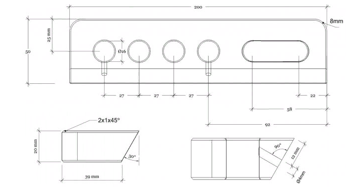 Органайзер для зубних щіток "Мелаль" каррі Миколаїв - фото 2