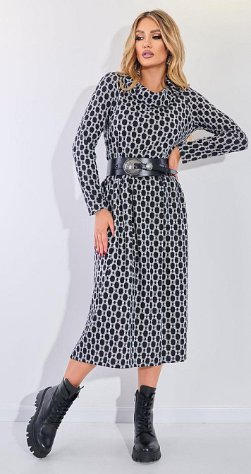 Плаття джерсі з принтом (46) Київ - фото 4