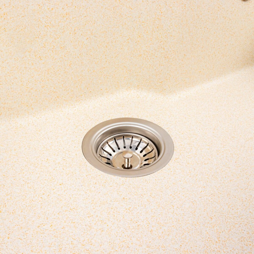 Гранітна мийка для кухні VALESO NIKA 7545 матова Пісок Коломыя - изображение 7