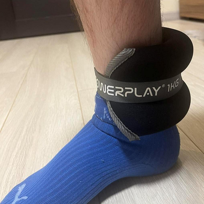 Обважнювачі-манжети для ніг та рук PowerPlay PP-4349 Ankle/Wrist Weights (2шт.*1 kg) (пара) Чорні Каменское - изображение 10