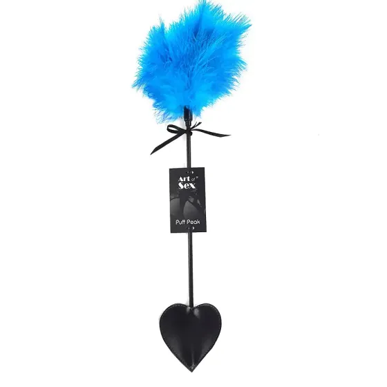 Лоскітка зі шлепалкою Піка Art of Sex - Puff Peak, колір Блакитний Львів