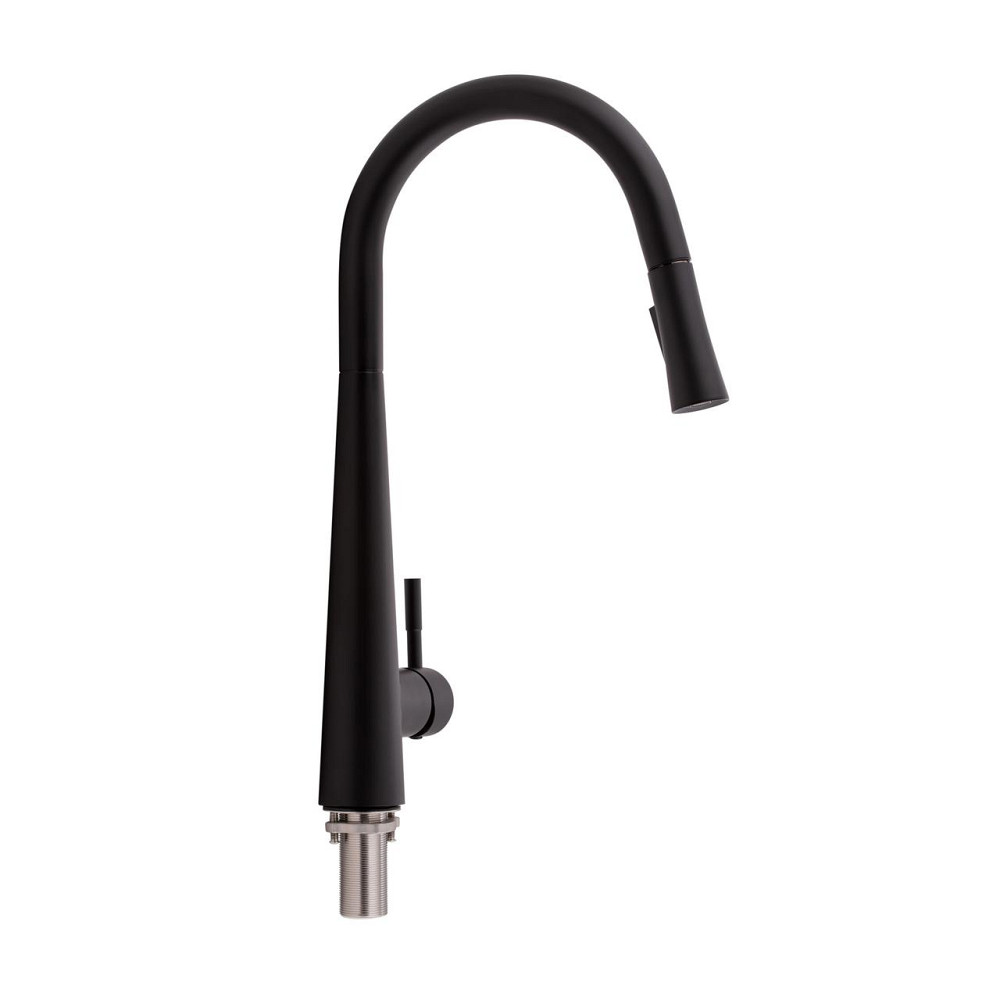 Змішувач для кухні Qtap Evicka з висувним виливом QTEVI9135103UB Black Matt Київ - фото 18