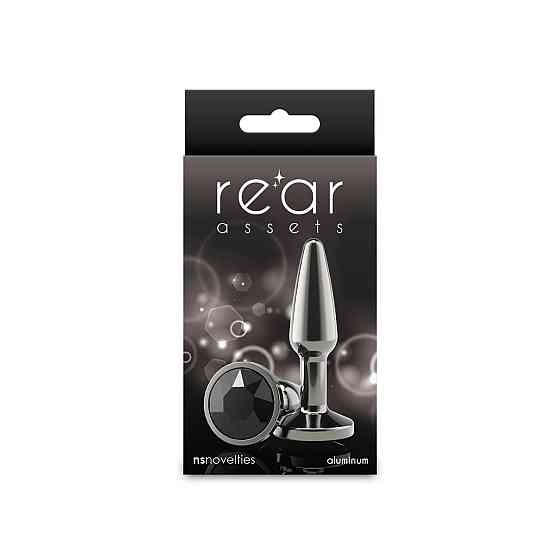Анальна пробка NS Novelties Rear Assets — Tapered — Small — Gunmetal — Black Sex Aura Київ