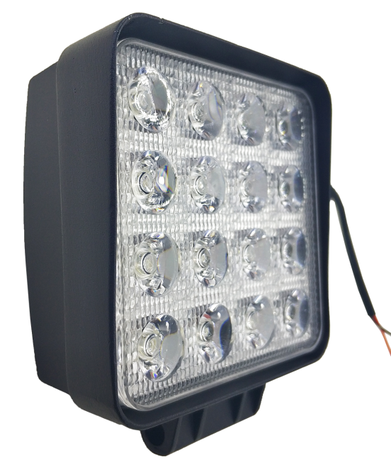 LED фара квадратна 48W, 16 ламп, широкий промінь 10/6000K 30V Мукачево - фото 1