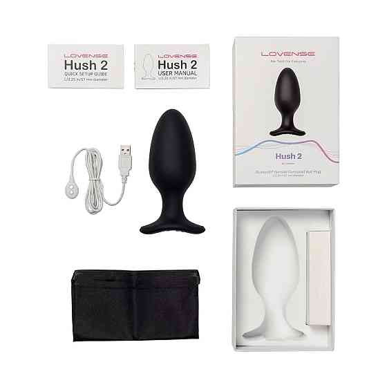 Анальная смарт-вибропробка Lovense Hush 2, размер L Sex Aura Киев