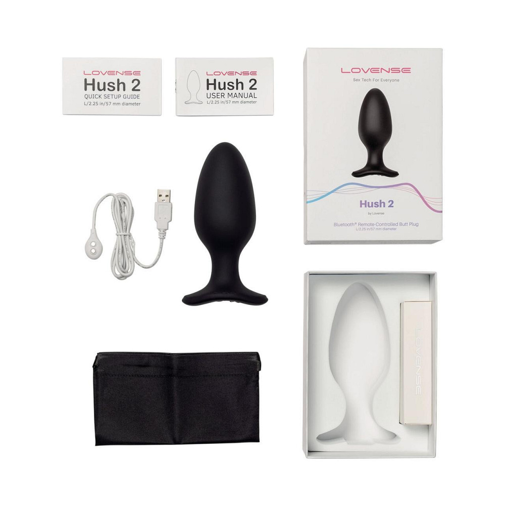 Анальная смарт-вибропробка Lovense Hush 2, размер L Sex Aura Киев - изображение 3