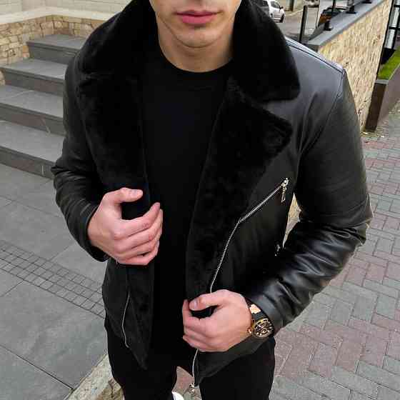 Мужская зимняя Куртка без капюшона Pobedov Winter Jacket V6 Black Киев