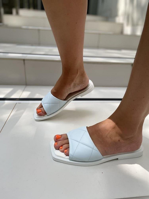 Asti Шльопанці жіночі ASTI 0113 блакитні (літо, шкіра натуральна) (4429) Коломия - фото 9