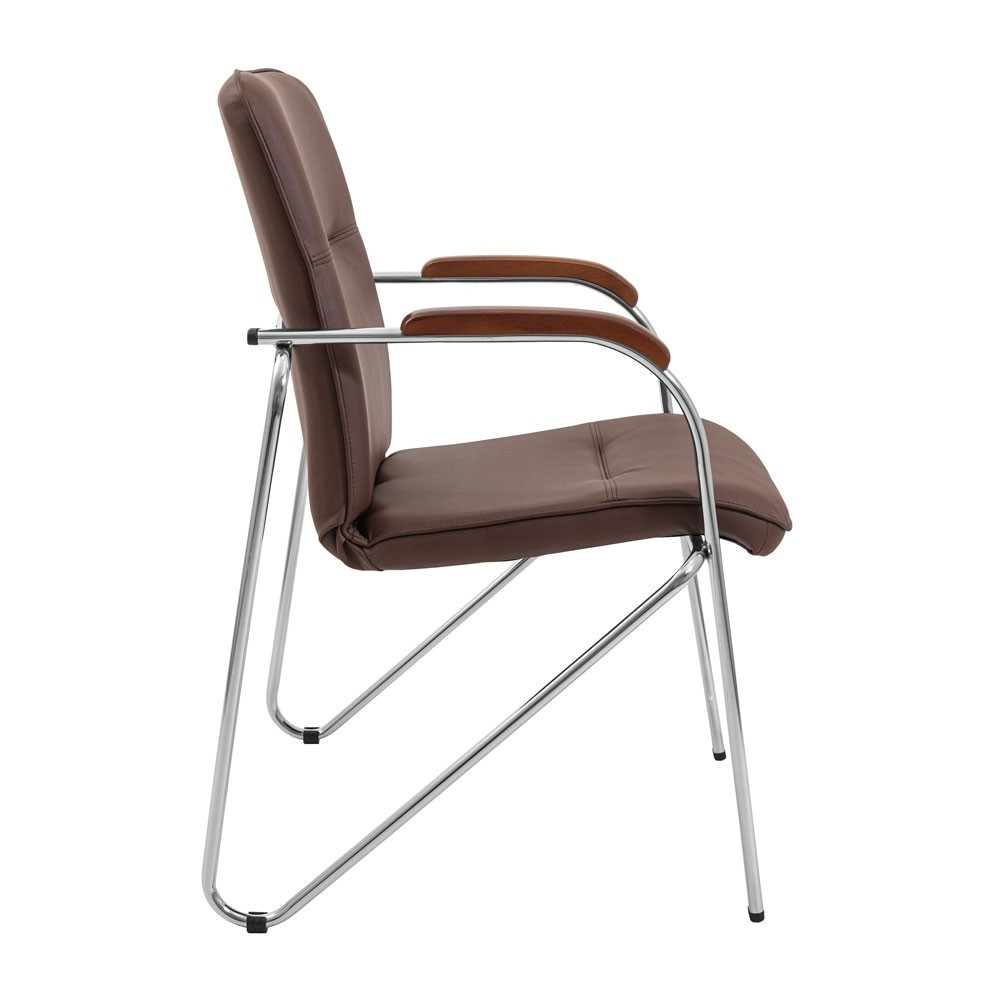 Офісне Конференційне Крісло Chair Samba CF Хром Коричневий Київ - фото 3