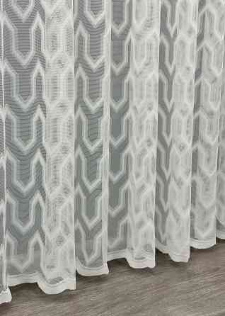 Тюль жаккард цвет молочный 2001т Киев