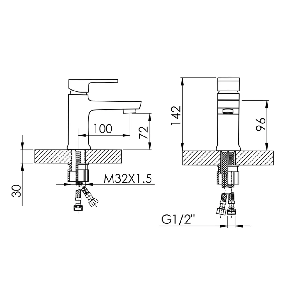 Смеситель для раковины Lidz Wawel 001 (k35) LDWAW001CRM45387 Chrome Киев - изображение 13