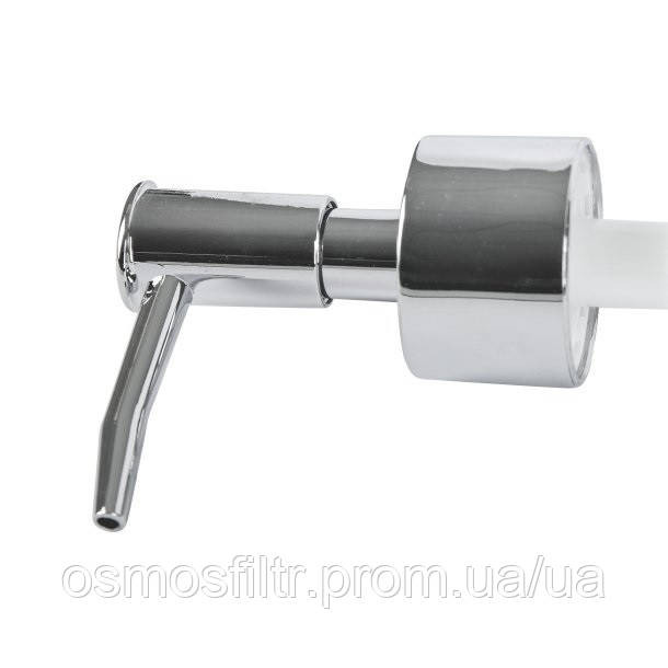 Дозатор для рідкого мила Axentia Ліндос білий з декором 400 мл полігума 7.2x18.2x7.2 см (134347) Київ - фото 5