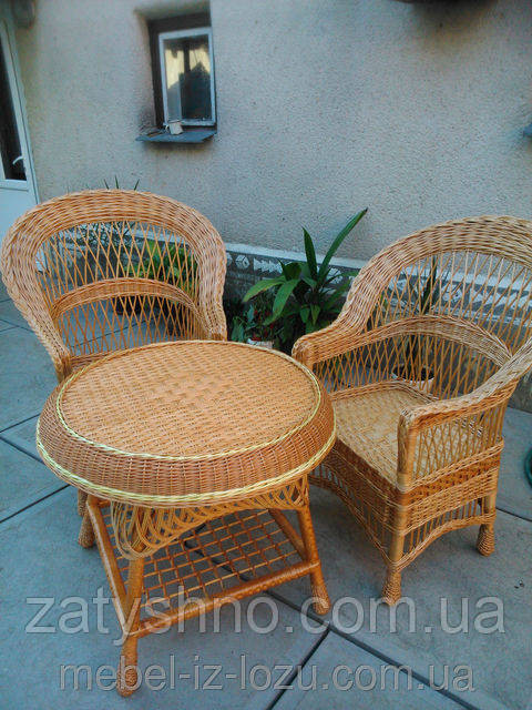 Дачні та садові плетені меблі з лози Київ - фото 7
