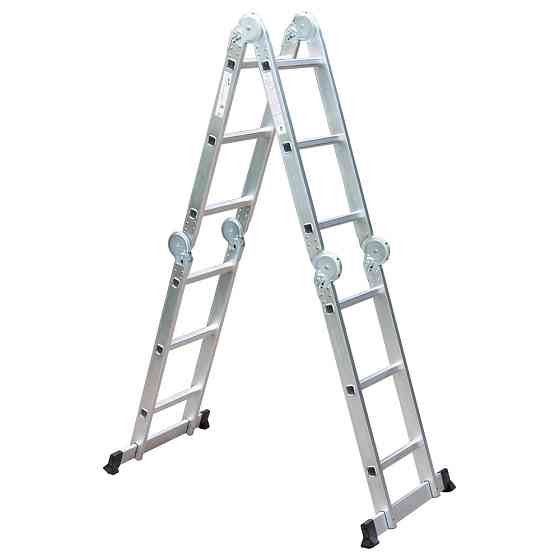 Flora Лестница многоцелевая алюминиевая 4×3 ступеней 3.56м FLORA (5031314) Коломия