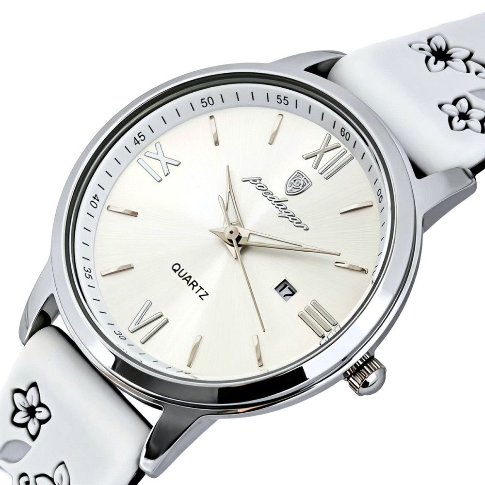 Годинник жіночий наручний Poedagar Passion White Flower (2 ремінці) Київ - фото 1