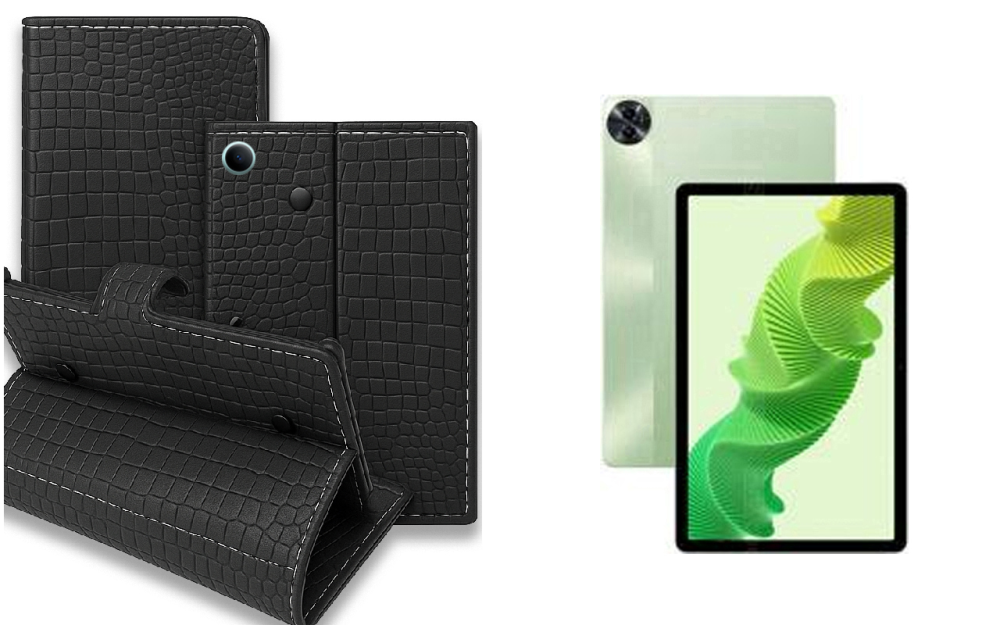 Книжка-трансформер для планшета Realme Pad 10.4, колір Black Krokodil Black Київ - фото 1