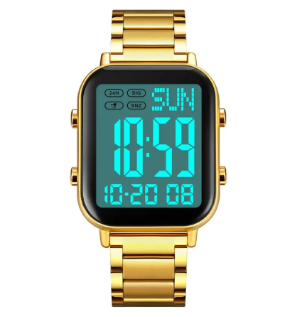 Чоловічий наручний годинник Skmei 2259 (Золотистий з білим) Вінниця